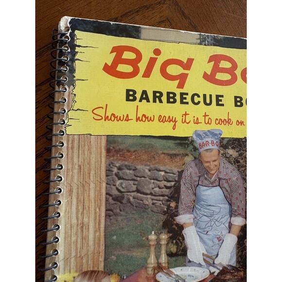 Big Boy Barbecue Spiral Cook Book Vintage 1963 Outdoor Cooking - Picture 11 of 12